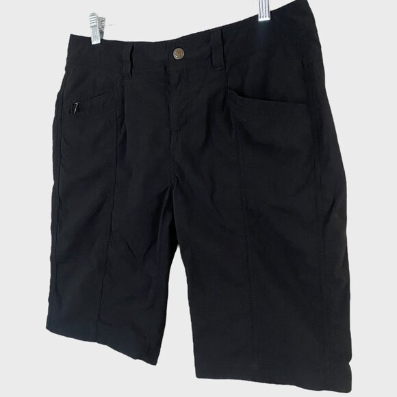 Royal Robbins Discovery Bermuda Shorts Black Women's 10 Hiking Outdoors UPF-50 - Picture 3 of 10